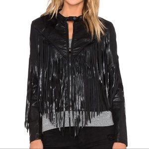 Blank NYC | FRINGE MOTO JACKET IN HASHTAG ABUSER